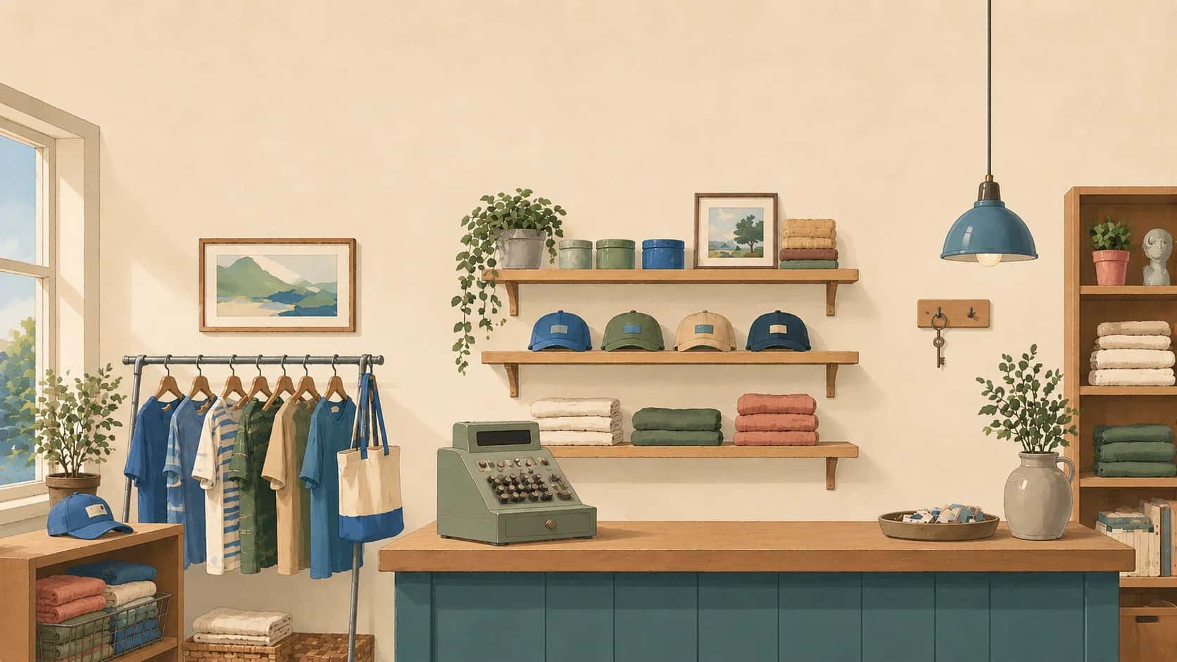 Retail & shops insurance illustration. Kansas City coverage from PolicyNest KC