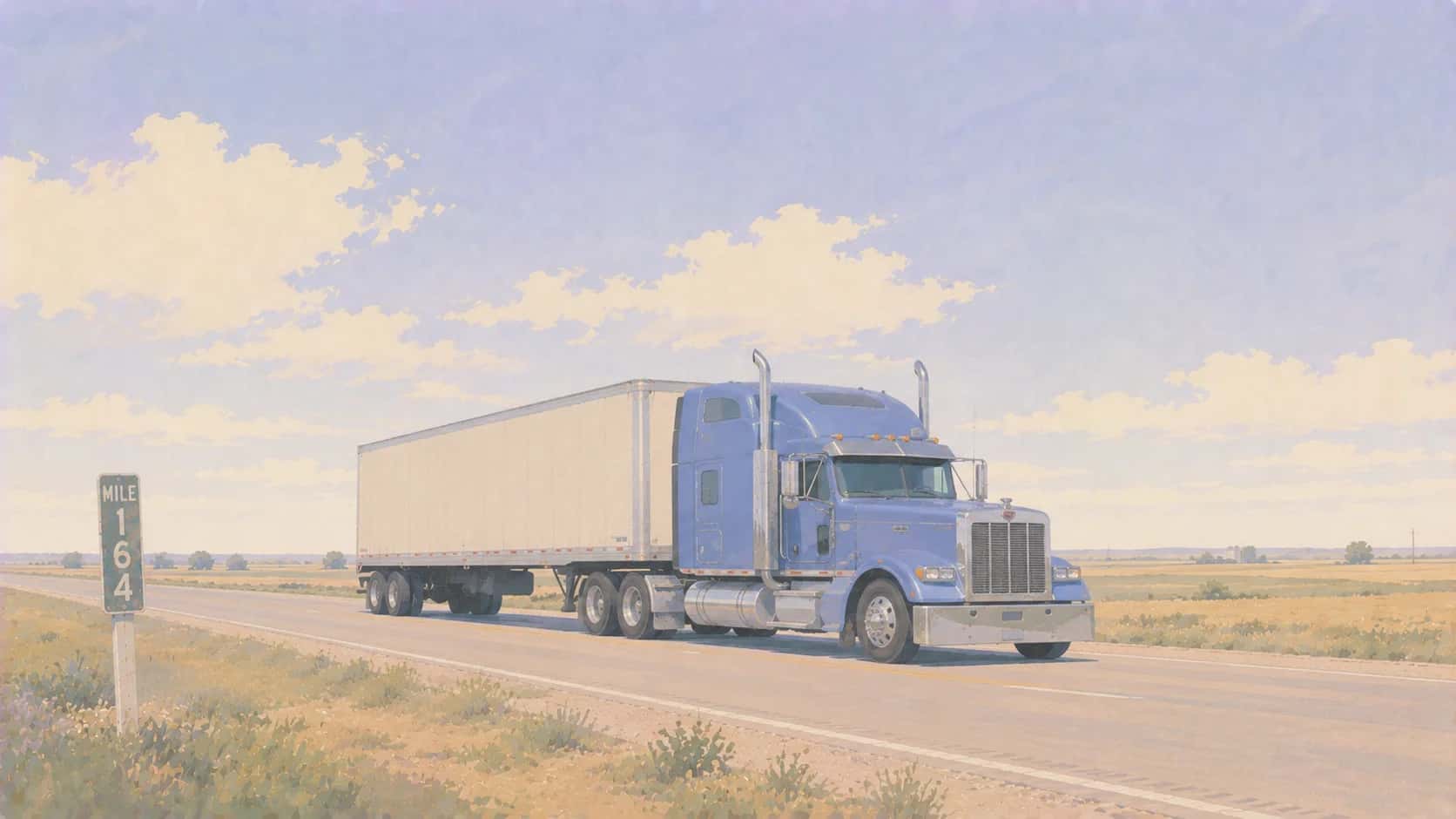 Trucking insurance illustration. Kansas City coverage from PolicyNest KC