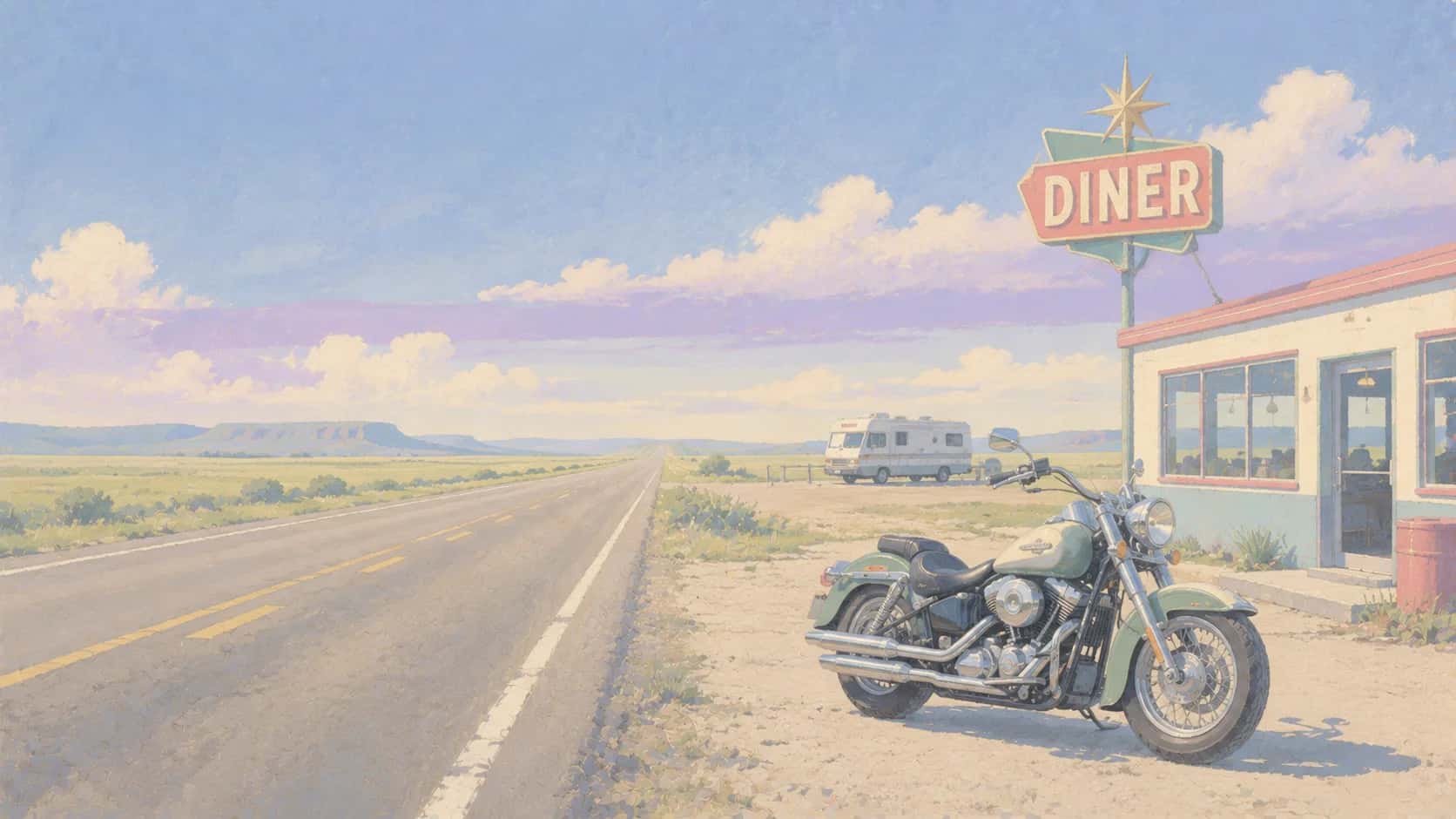 Motorcycle & RV insurance illustration. Kansas City coverage from PolicyNest KC