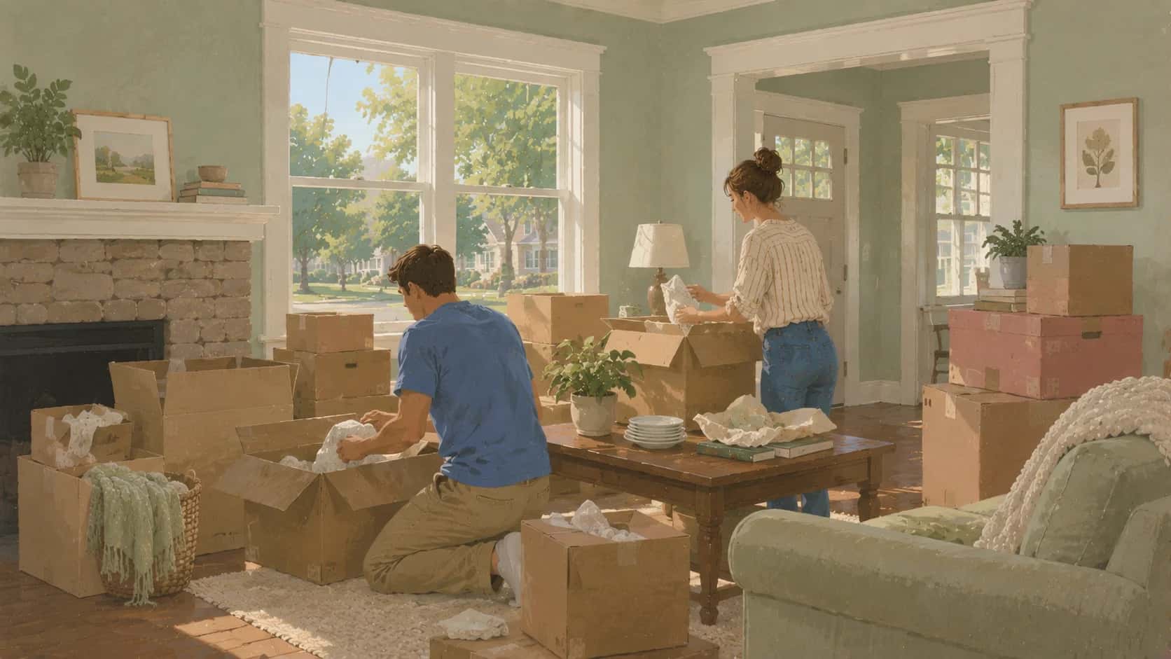 We're moving in together.